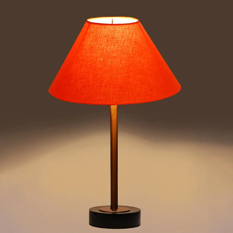 Cotin II Rodin Wooden Table Lamp - Orange,Copper,Black media 6