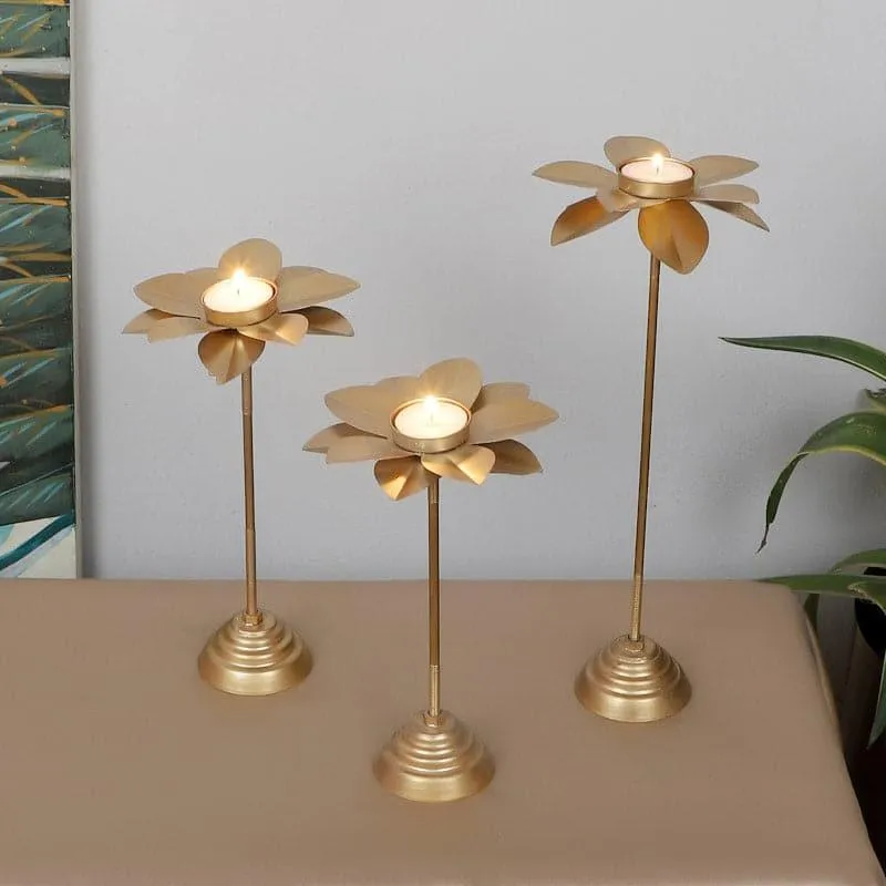 Loretta Tealight Candle Holder - Set Of Three media 1