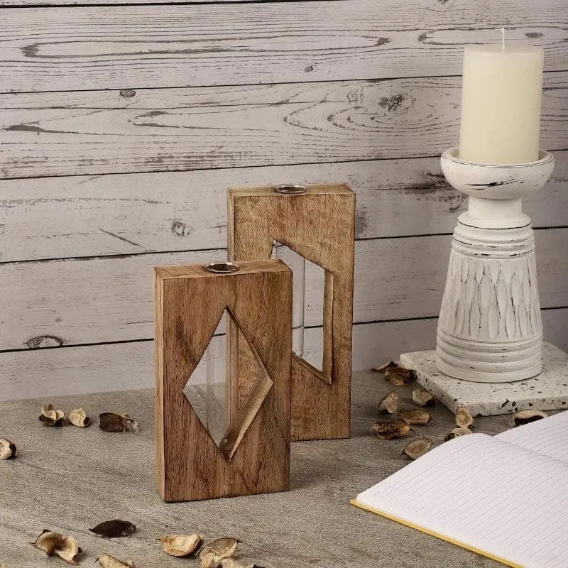 Deki Diamond Testube Planter - Set Of Two media 4