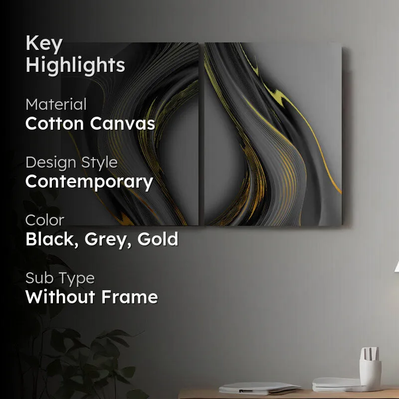 Ulric Cotton Canvas Wall Art - Set Of Two media 2