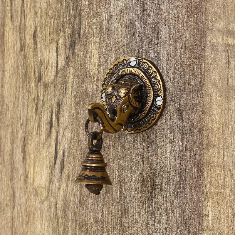 Vinayaka With Bell Brass Wall Accent media 1