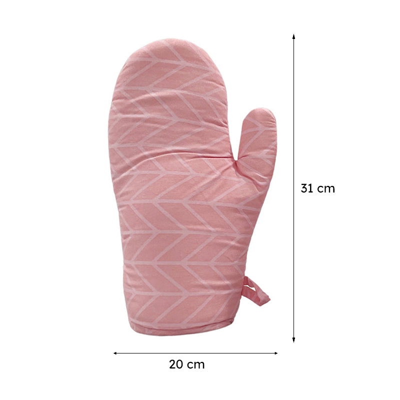 Swayam Chevron Grip Kitchen Gloves (Pink) - Set Of Two media 8
