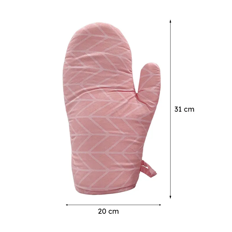 Swayam Chevron Grip Kitchen Gloves (Pink) - Set Of Two media 8