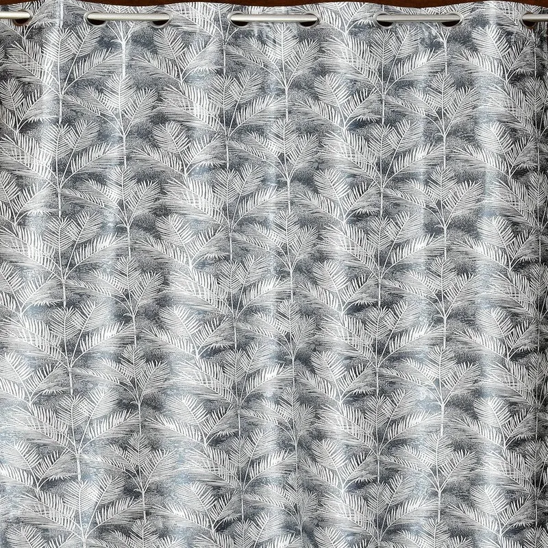 PureShade Printed Curtains (Grey) - Set Of Two media 4