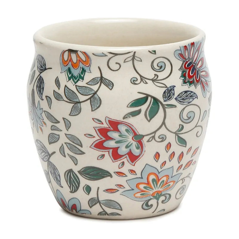 Botanical Handcrafted Ceramic Kulhad (220 mL) - Set Of Six media 6