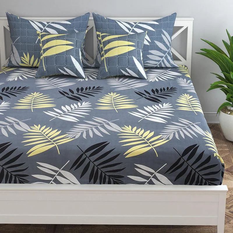 Ink & Fern Floral Quilted Bedding Set - Five Piece Set media 4