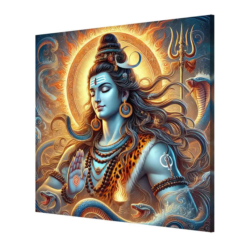Namah Shivaya Poly Canvas Wall Painting media 5