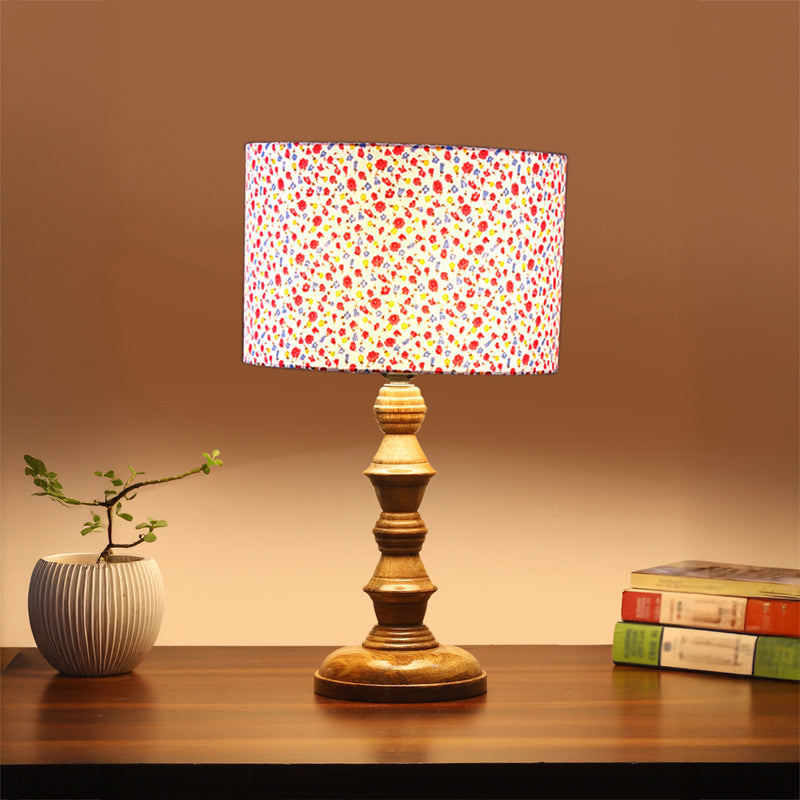 Fleura Timber Wooden Table Lamp - Multicolor