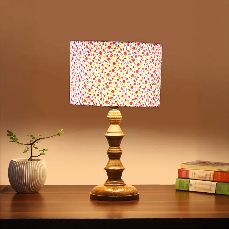 Fleura Timber Wooden Table Lamp - Multicolor media 1