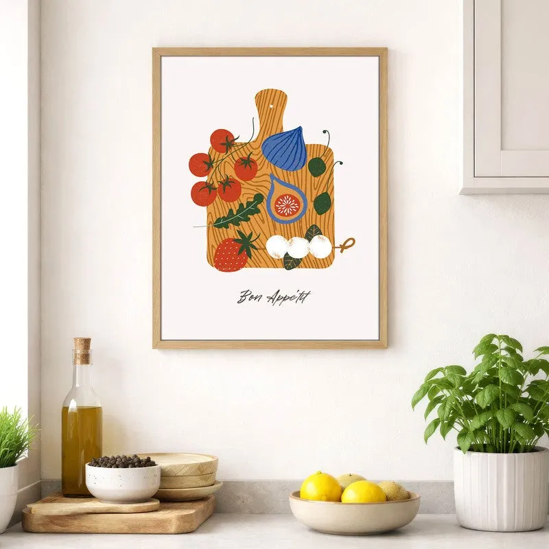 Kitchen Banquet Archival Canvas Wall Art - Brown media 4