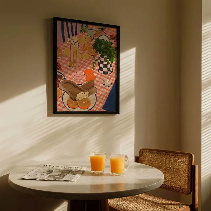 Dining Jewel Archival Canvas Wall Art - Black media 5