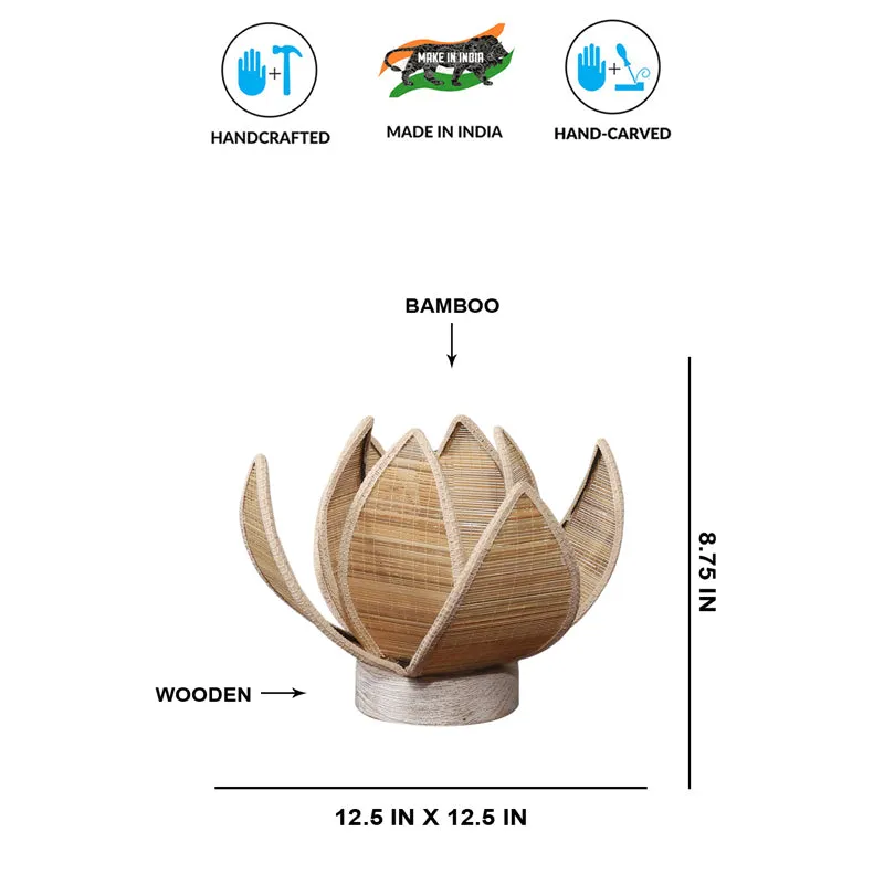 Lumorae Bamboo Rose Table Lamp - Beige media 7