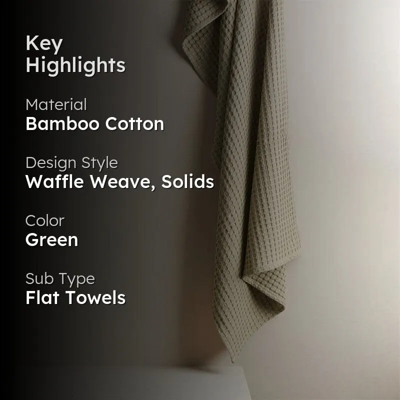 Beehive Bamboo Bath Towel - Moss Green media 2