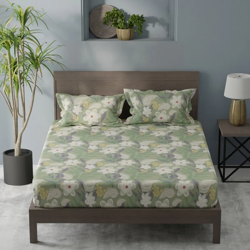BlossomRest Single Microfiber Bedsheet - 120 GSM - 1