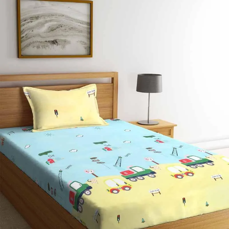 Traffic Rules Printed Bedsheet - 180 GSM media 3