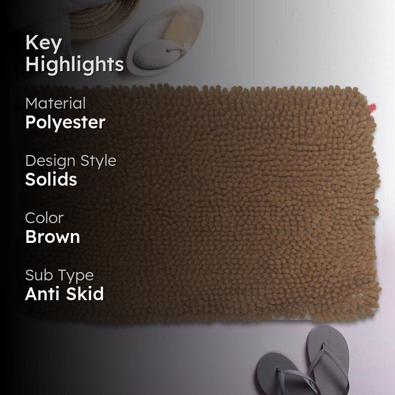 Zora Anti Slip Bathmat - Light Brown media 2