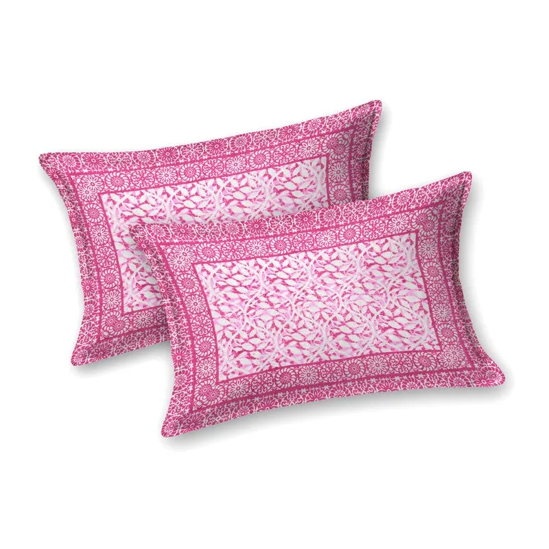 Softra Cotton Bedsheet (Pink) - 240 TC media 5