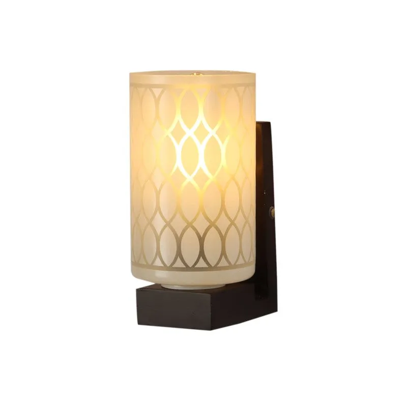 Rustic Beam Glass Wall Lamp media 4