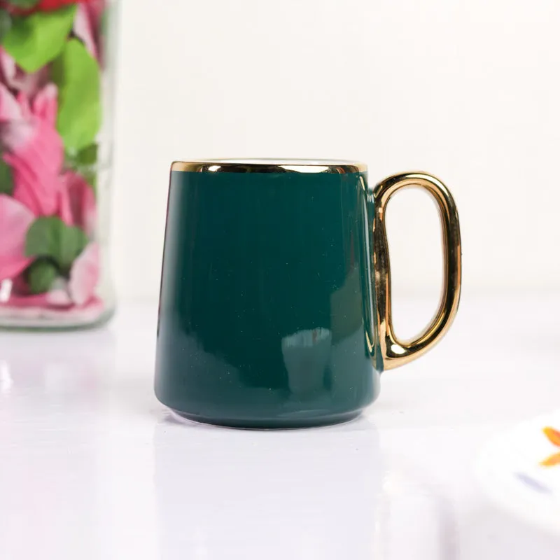 Emerald Porcelain Coffee Mug (380 mL Each) - Set Of Two media 4