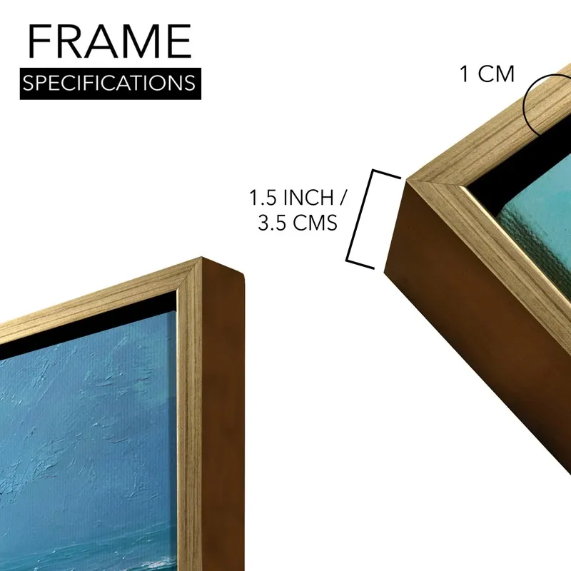 Seafoam Canvas Wall Painting With Frame media 8