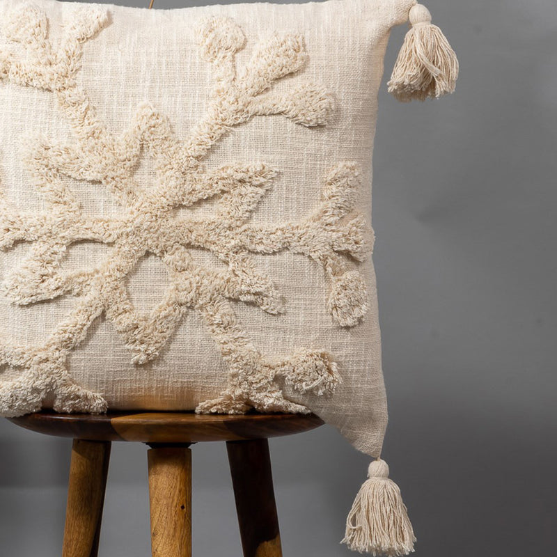 Snowflake Knot Tufted Cushion Cover media 3