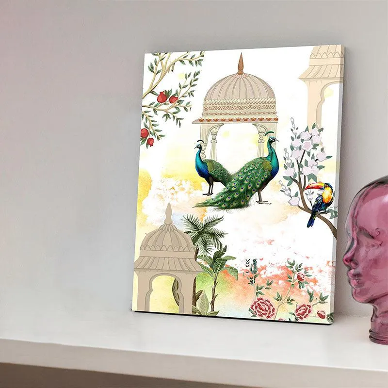 Mayoor Garden Canvas Wall Painting media 2