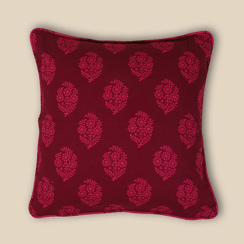Swayam Asteri Printed Cotton Cushion Cover - Set of Two - 3
