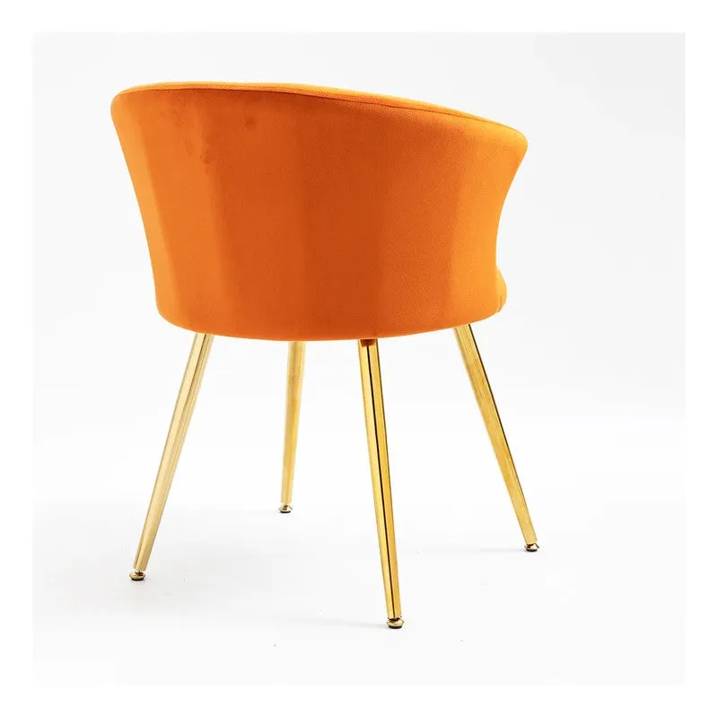 Virelle Metal Accent Chair - Orange media 6