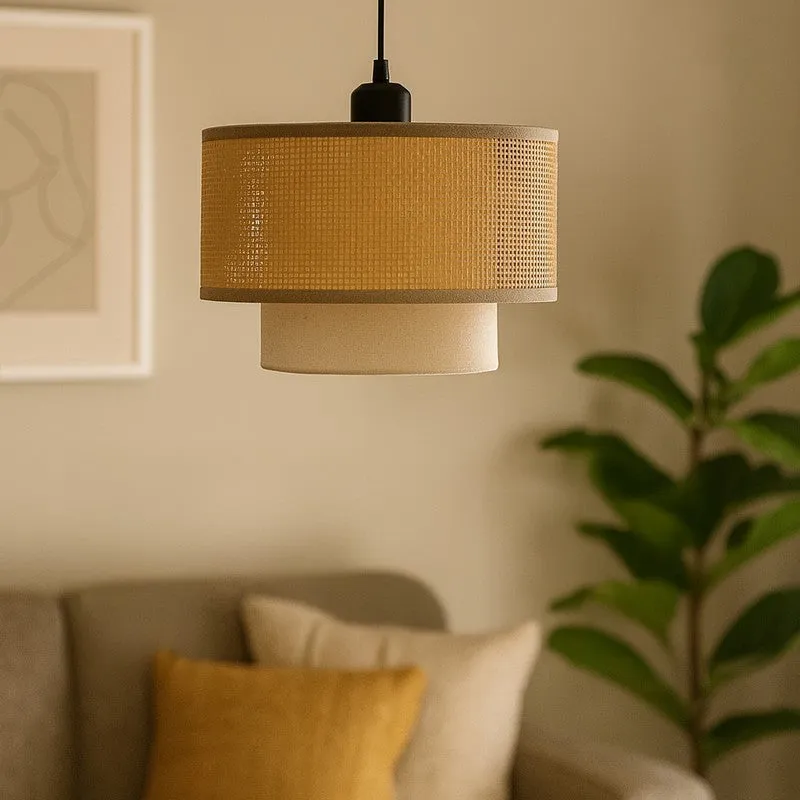 Zyricus Rattan Ceiling Lamp media 3