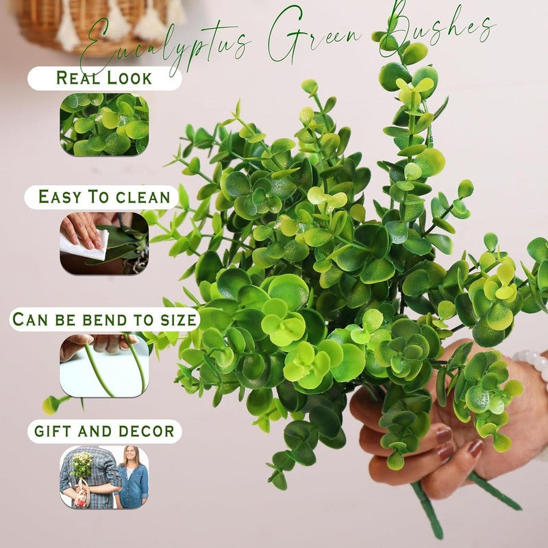 Lush Eucalyptus Artificial Stems - Set Of Two media 10