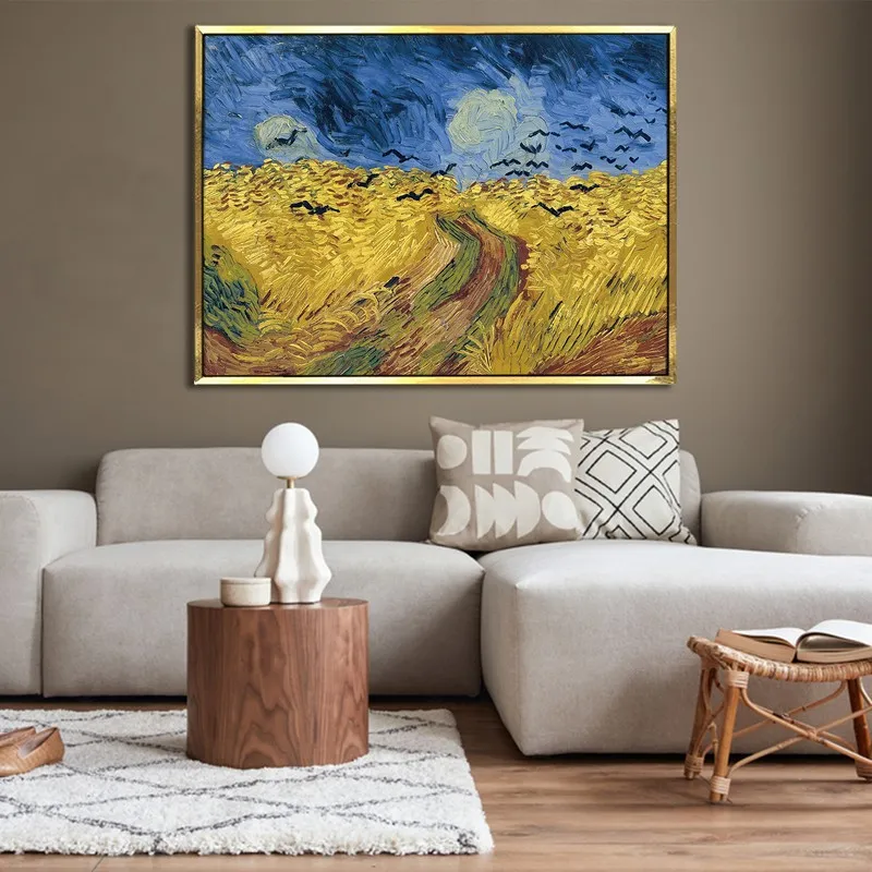 Rural Radiance Canvas Wall Painting With Frame media 4