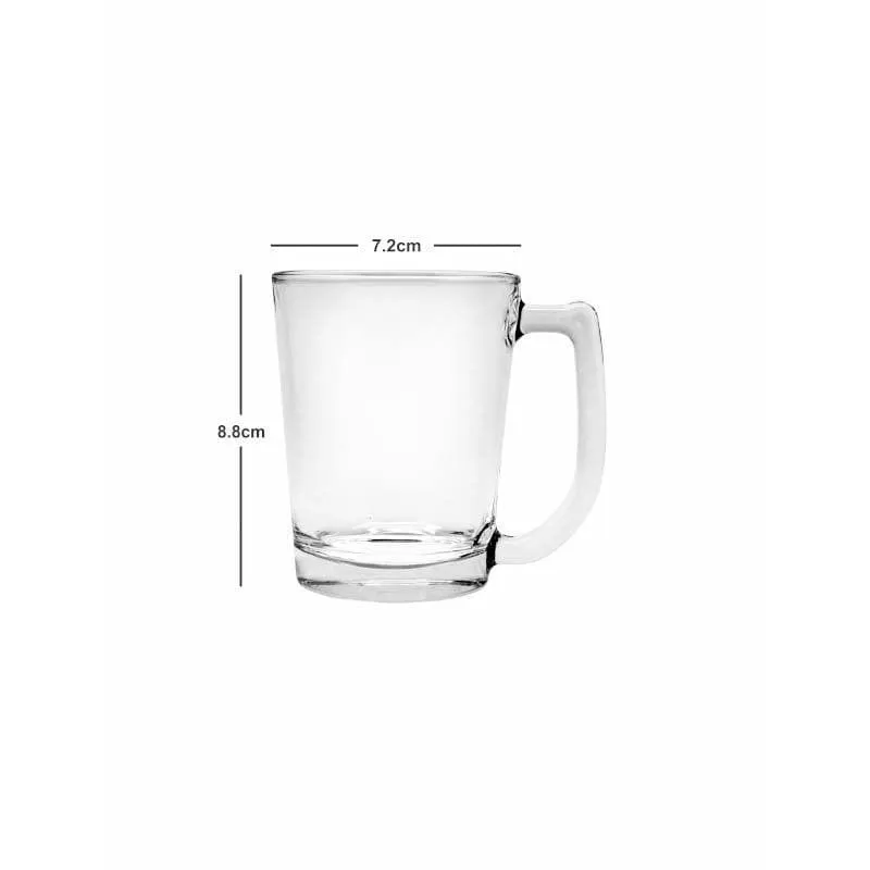 Genko Glass Coffee Mug (200 mL Each) - Set of Six media 5