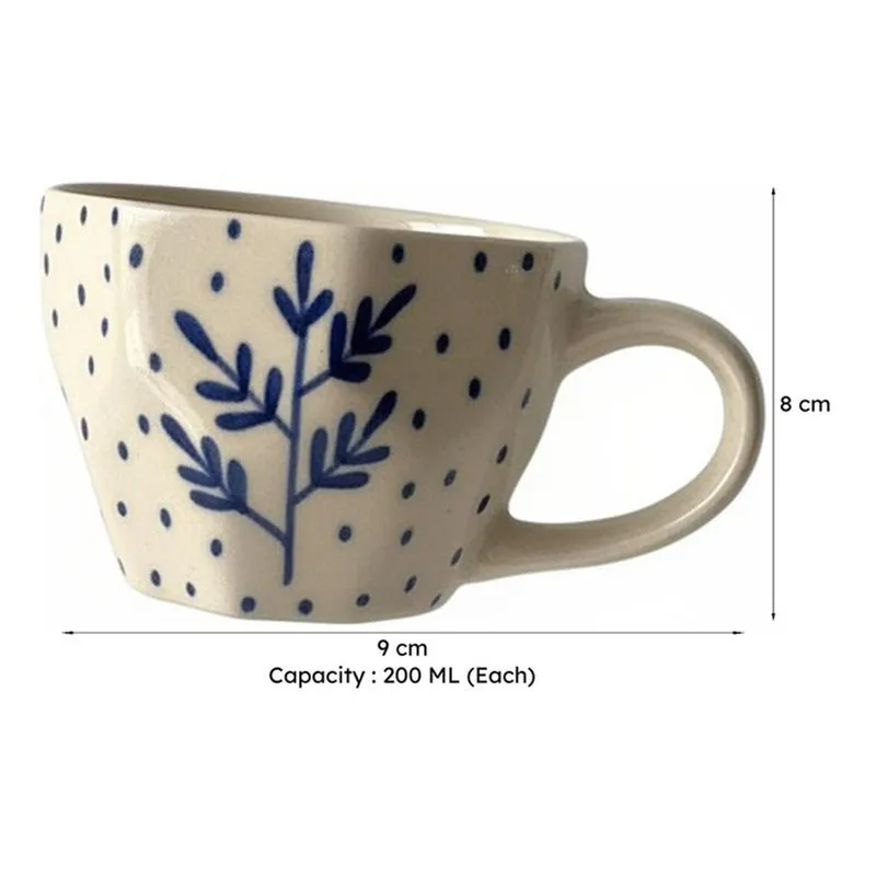Faira Ceramic Tea Cup (200 mL Each) - Set of Two media 6