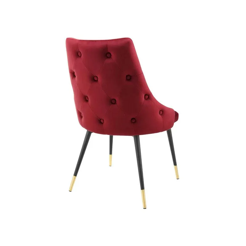 Lunara Neem Wood Accent Chair - Maroon media 6