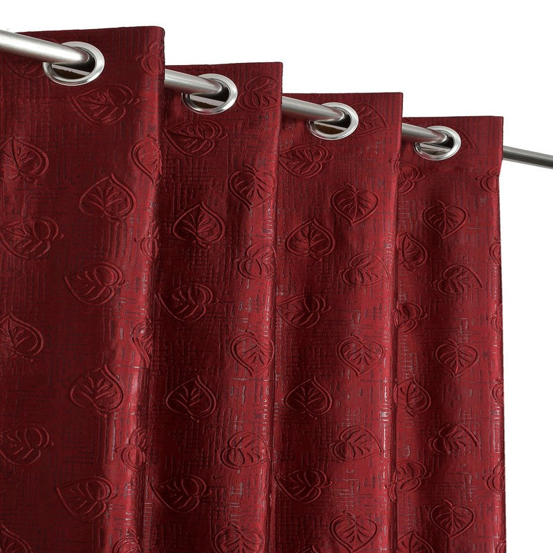 Dream Drape Curtains (Maroon) - Set Of Two media 3