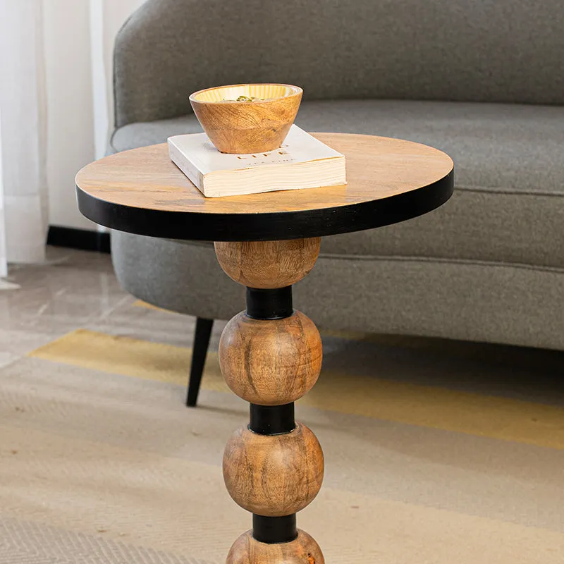 Battista Mango Wood Side Table media 4