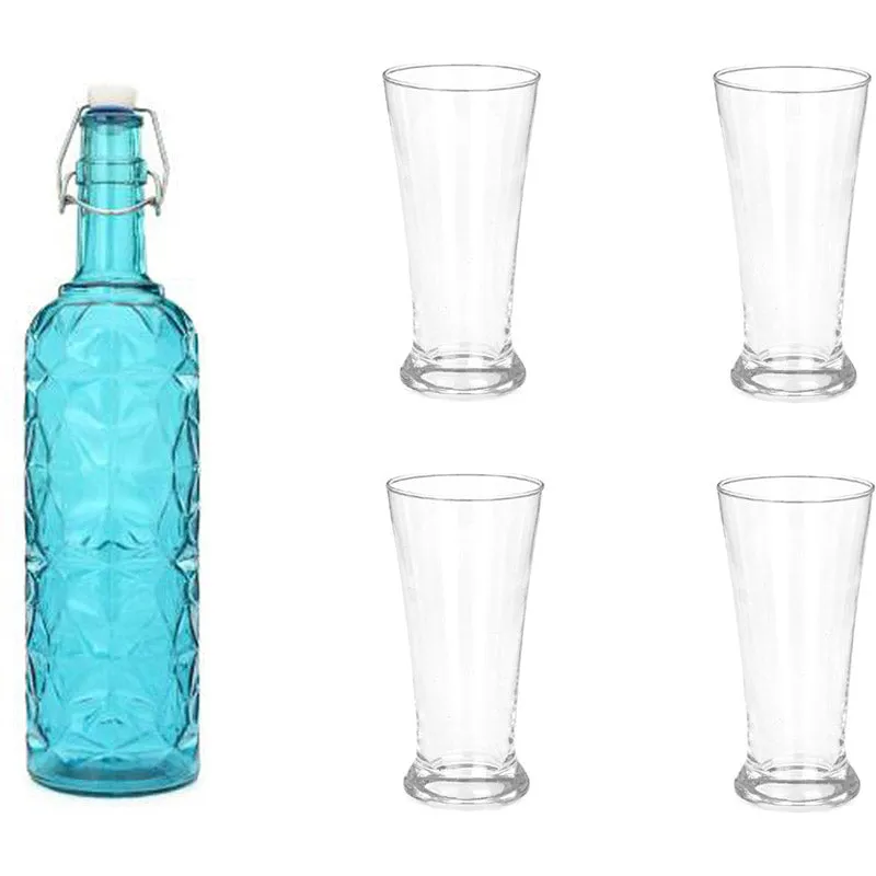 Paxton 1000 mL Water Bottle With 300 mL Glasses - Five Piece Set media 1