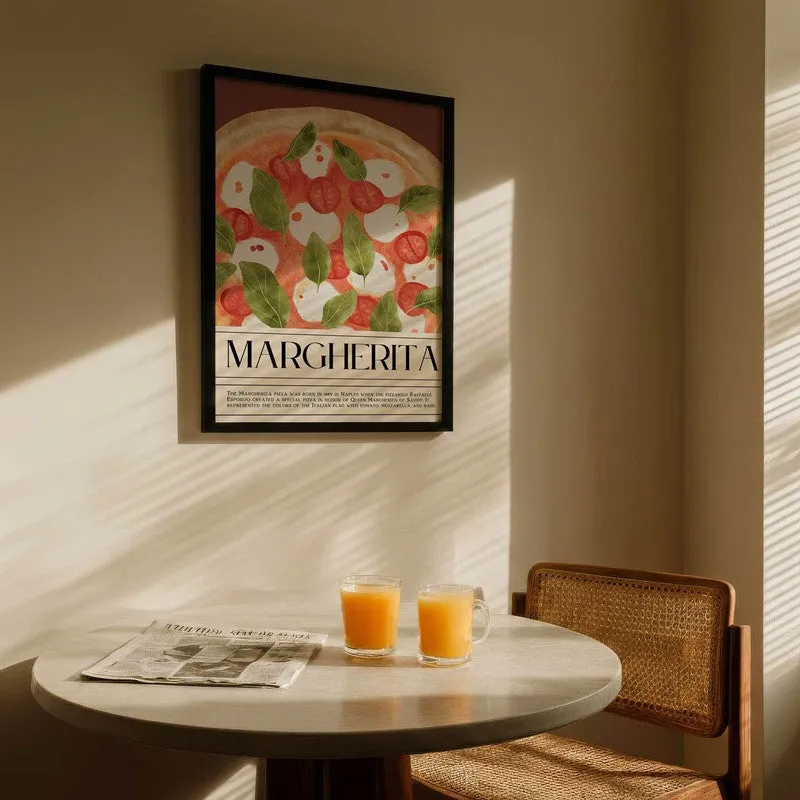 MargheritaPoster Archival Canvas Wall Art - Black media 5