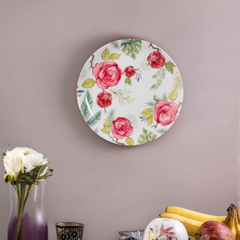 Misty Morning Roses Bone China Wall Plate media 4