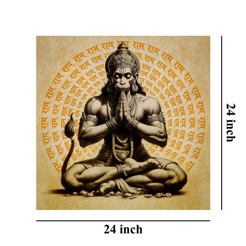Hanuman Chant Mantra Wall Painting media 8