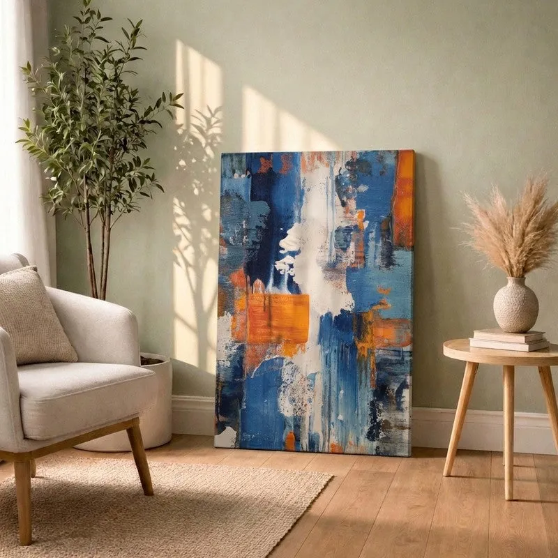 Stroke Color Fusion Canvas Wall Art media 1