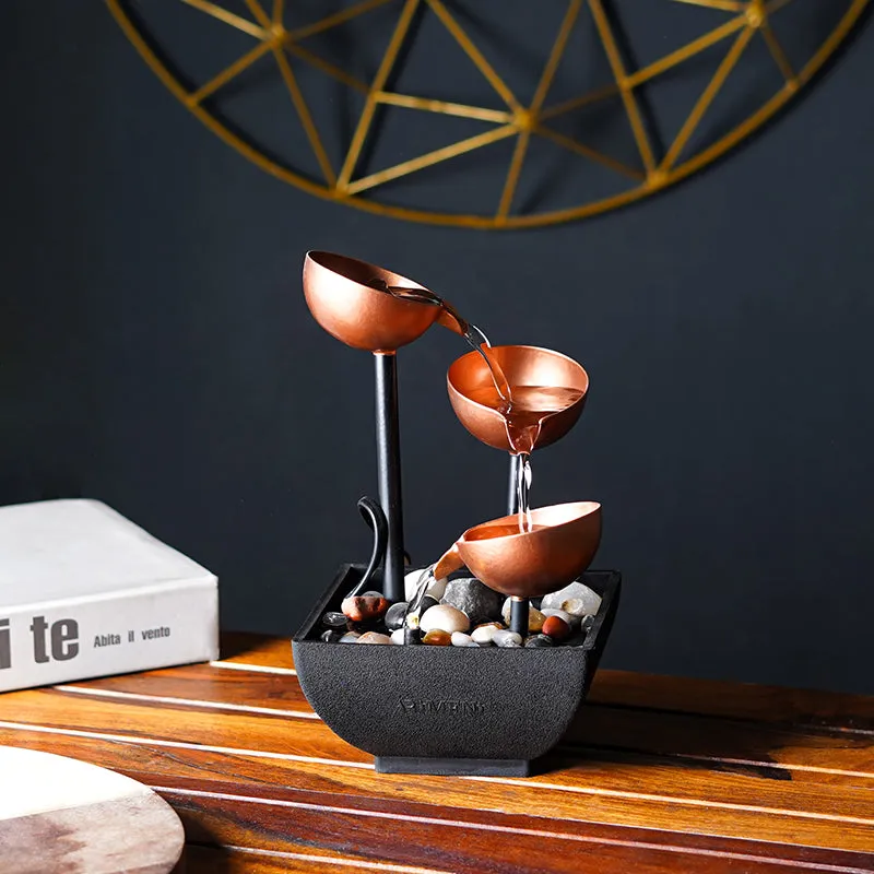 Vessel Flow Table Top Fountain - Copper media 7
