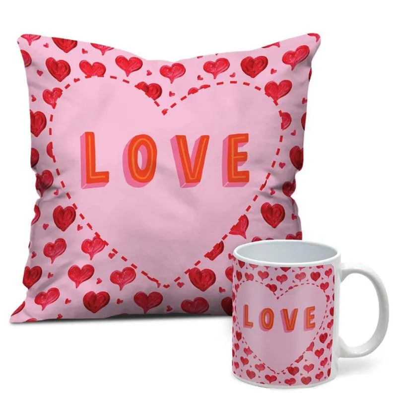 Love Beauty Cushion Cover & Mug (300 ML) - Two Piece Set media 3
