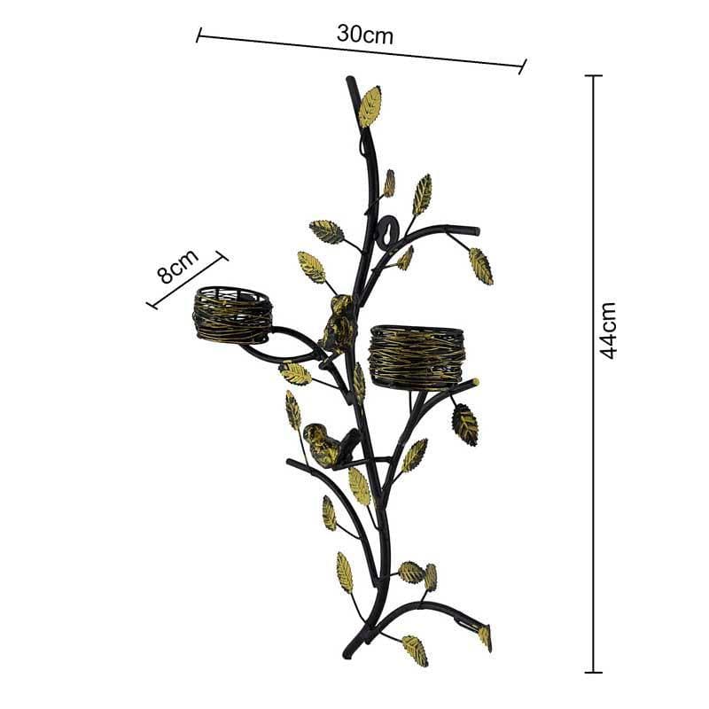 Patra Bird Branch Metal Candle Holder Wall Accent media 5