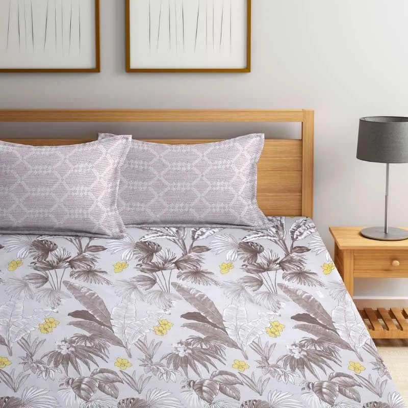 Danna Printed Microfiber Bedsheet  - 130 GSM media 5