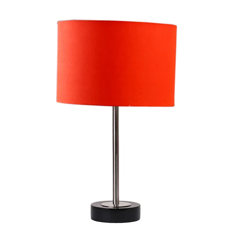 Cotin I Rodin Wooden Table Lamp - Orange,Silver,Black media 4
