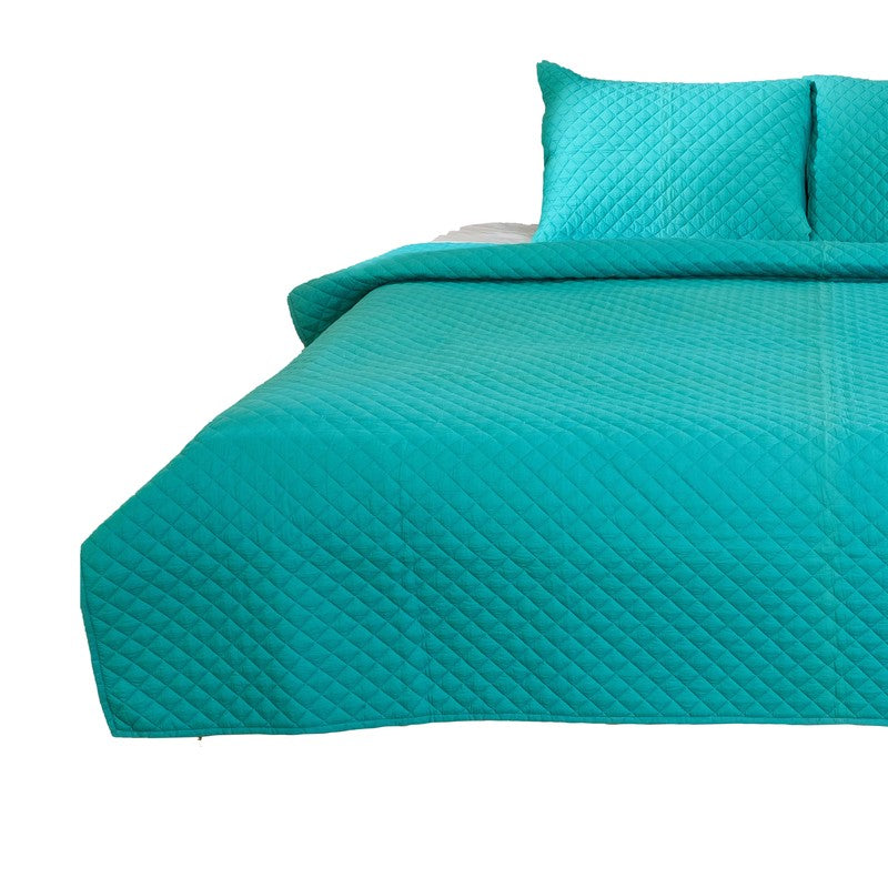 CozyCore Solid Cotton Comforter (Blue) - 200 GSM media 3