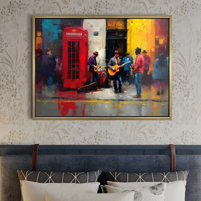 Streetlight Band Canvas Wall Painting With Frame media 5