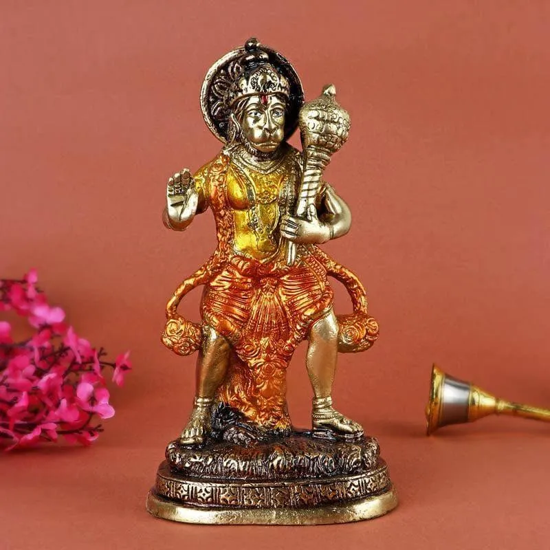 Graceful Hanuman Brass Idol media 1