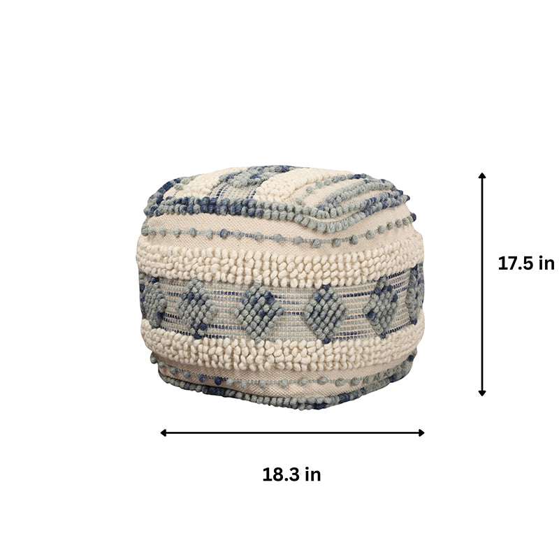 Woven Whim Macrame Pouffe media 6